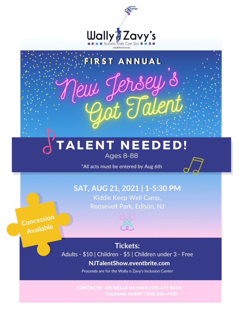 A flyer for the first annual new jersey 's got talent.