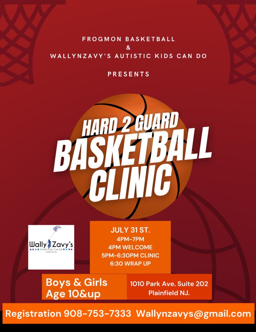 A poster for the boys and girls basketball clinic.