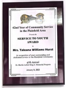 Service to Youth Award - January 16, 2023